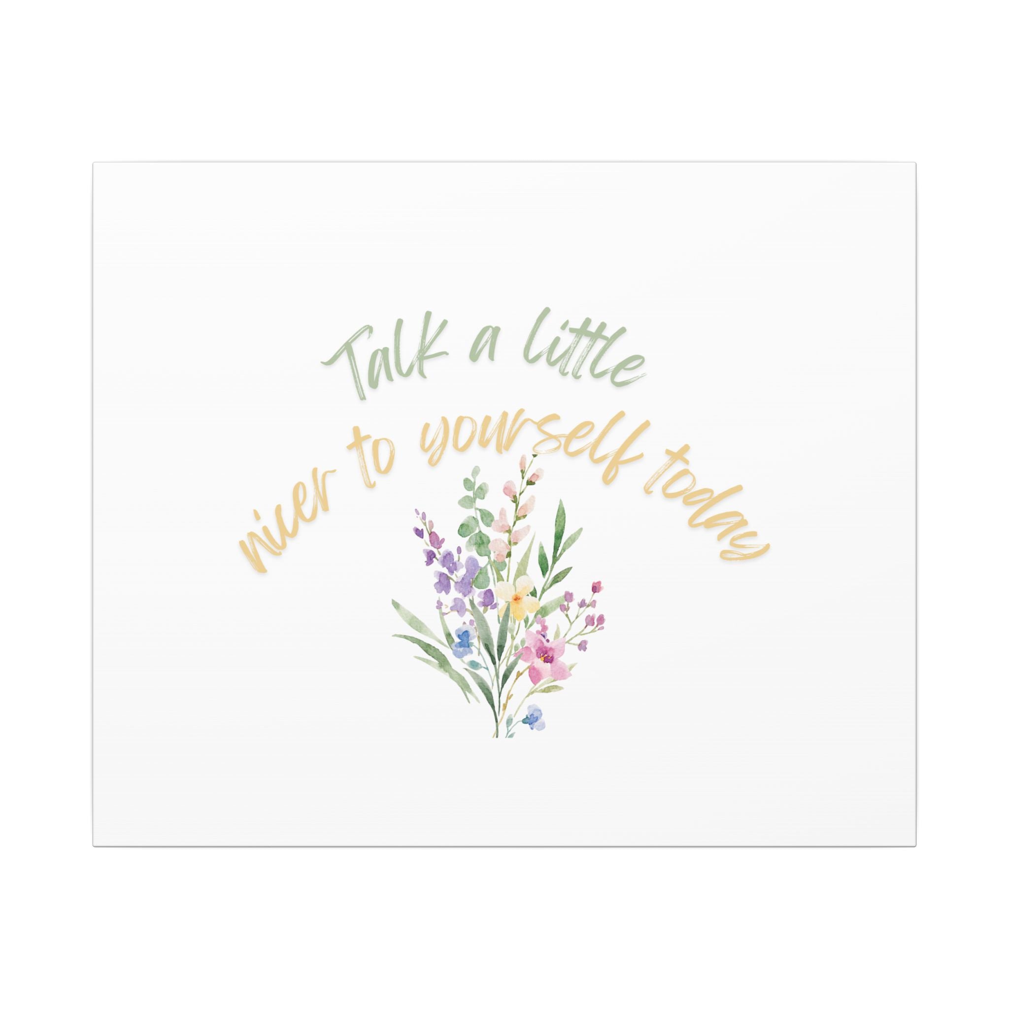 Self Talk Canvas Print