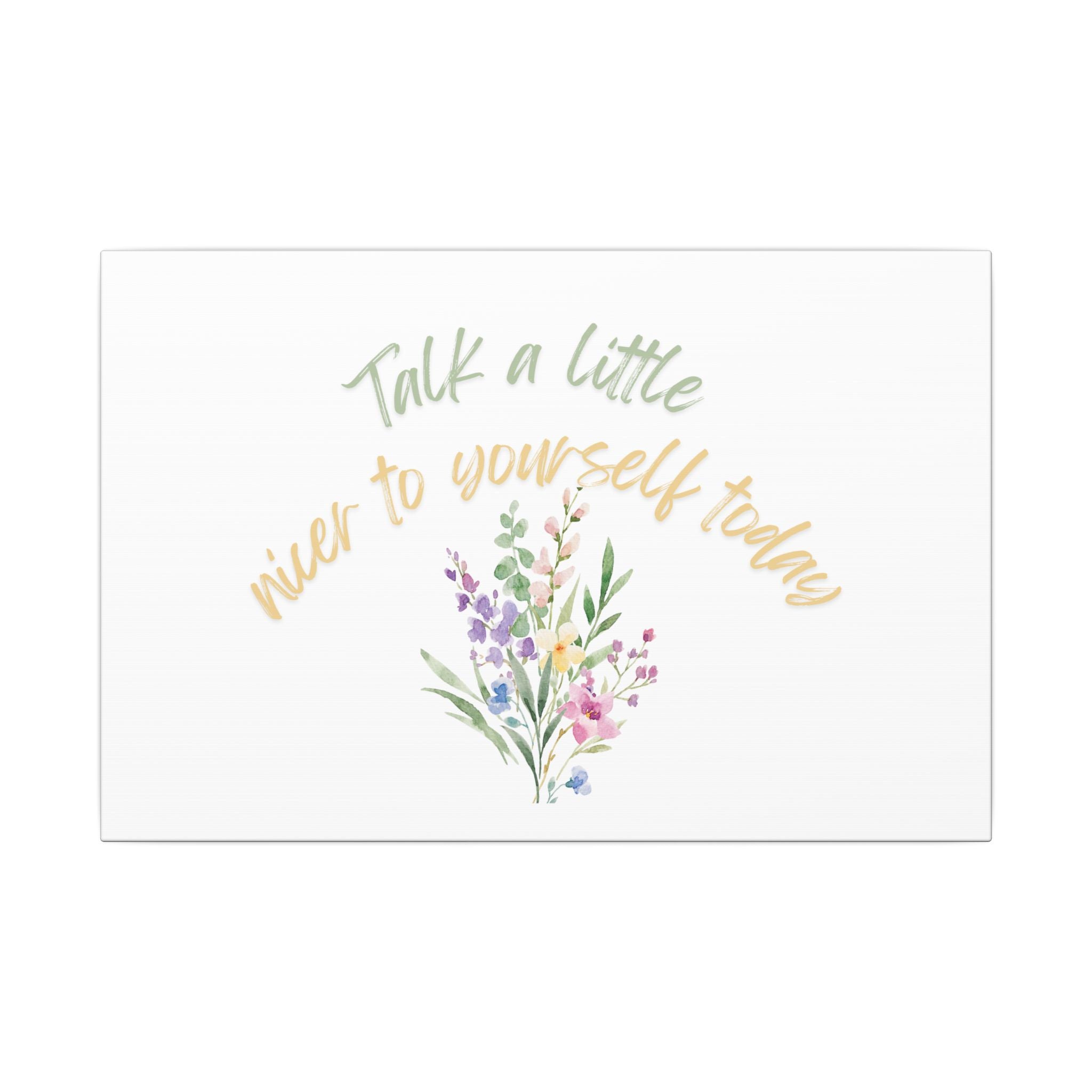 Self Talk Canvas Print