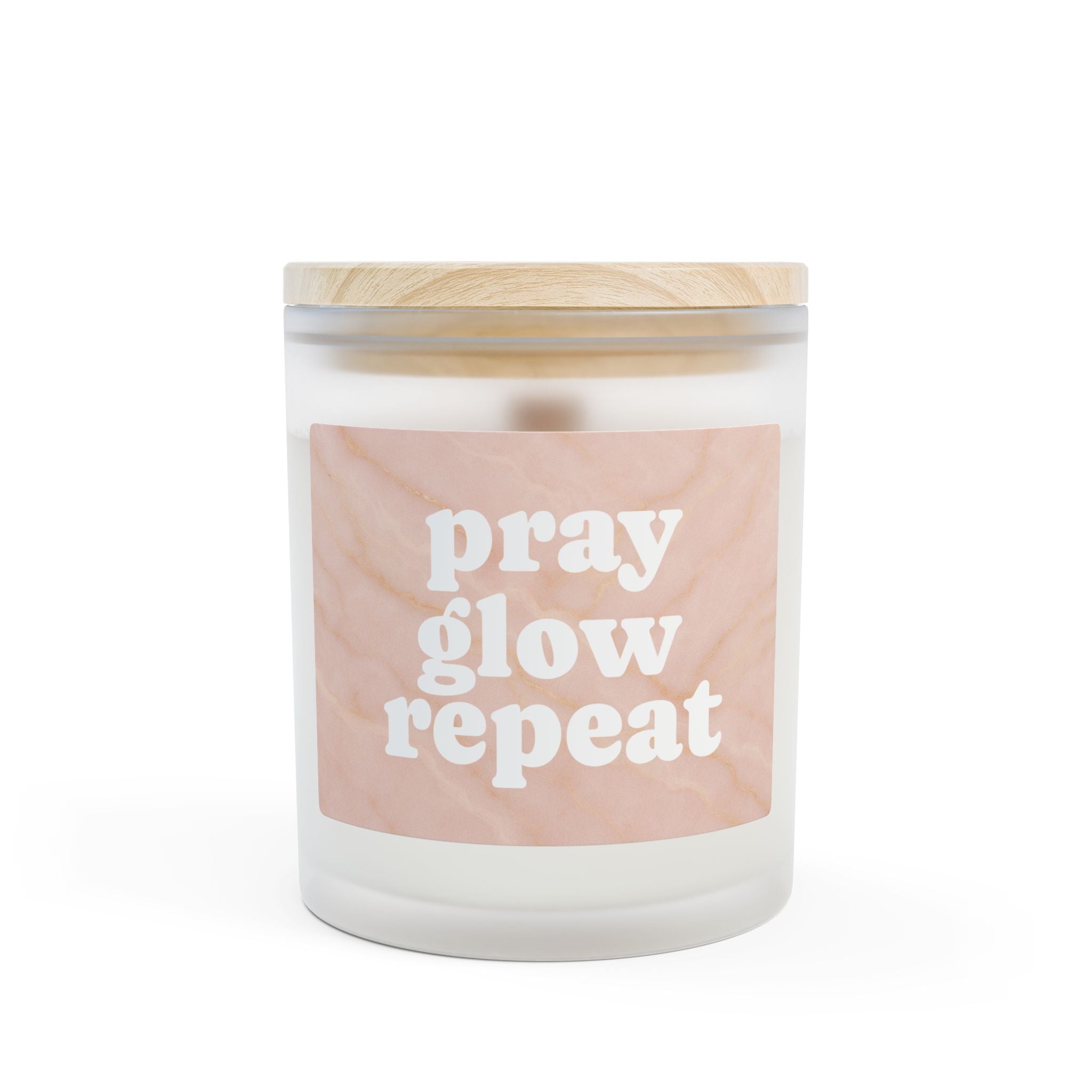 Frosted Glass Scented Candle