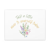 Self Talk Canvas Print