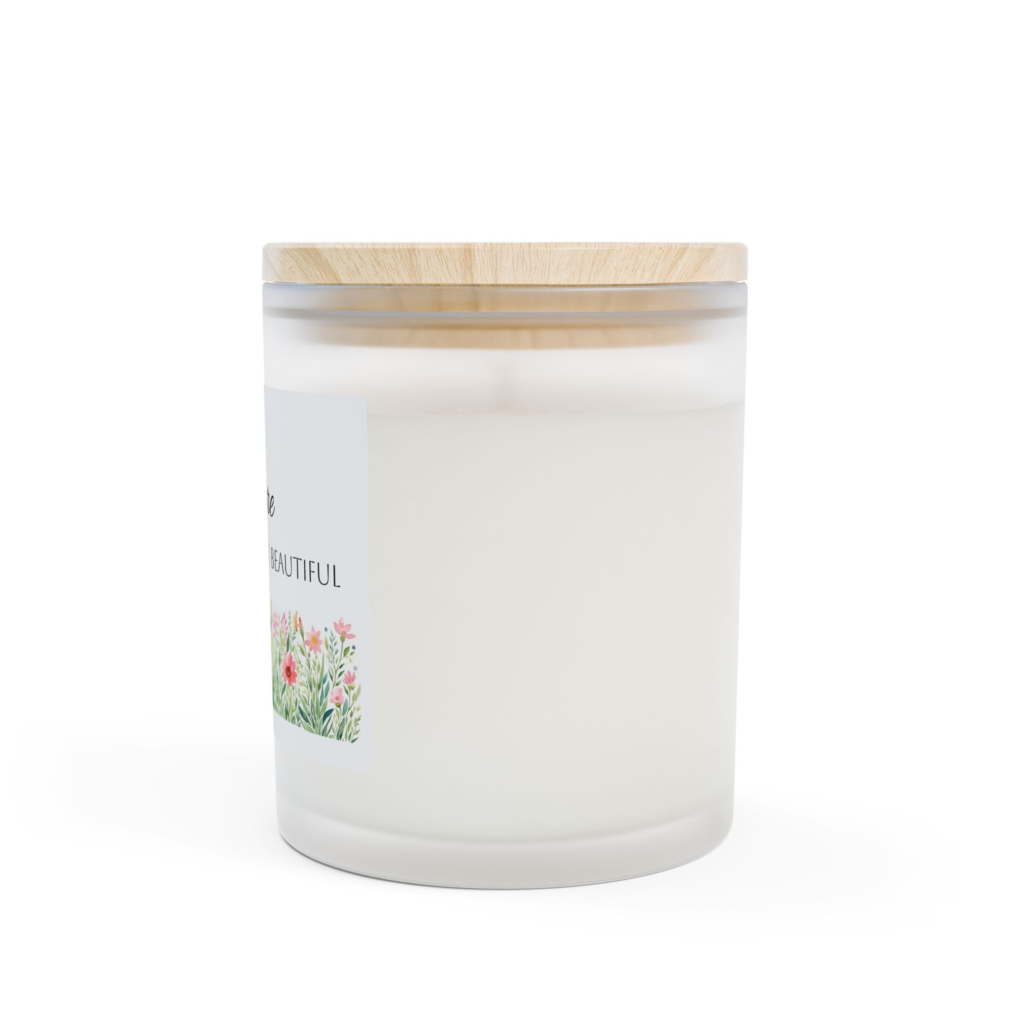 Frosted Glass Scented Candle