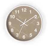Taupe Marble Wall Clock