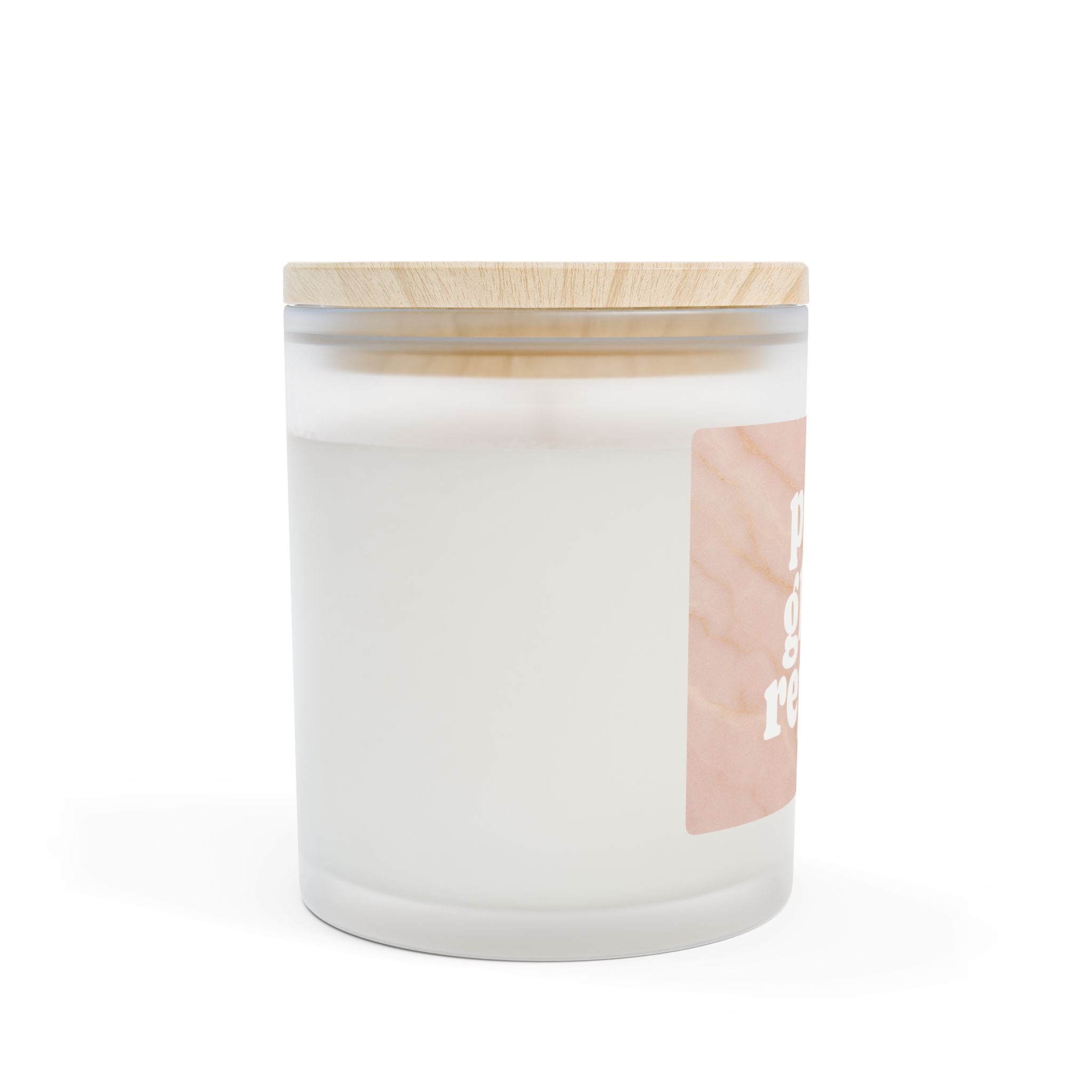 Frosted Glass Scented Candle