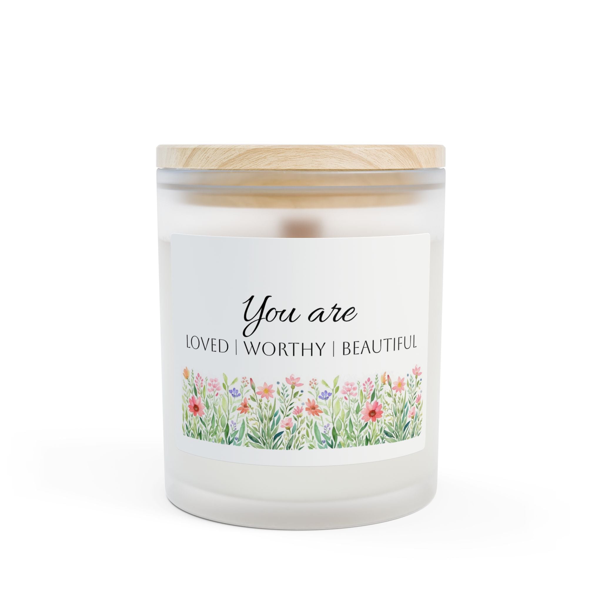 Frosted Glass Scented Candle