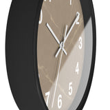 Taupe Marble Wall Clock