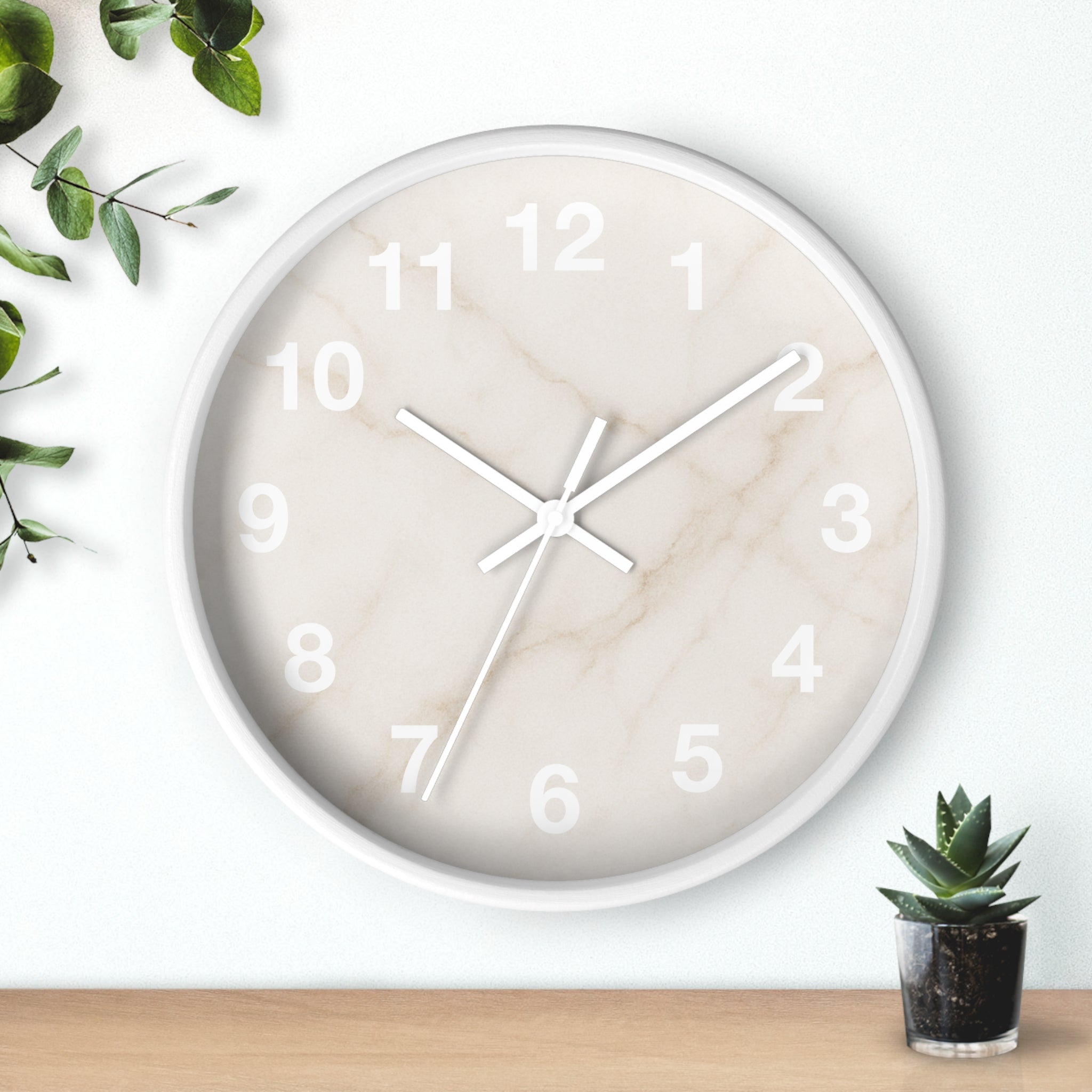 Marble Minimalist Wall Clock