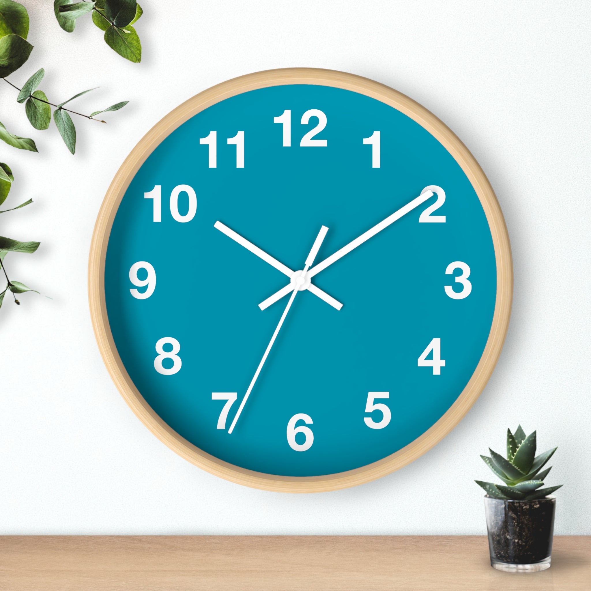 Coastal Calm Minimalist Wall Clock