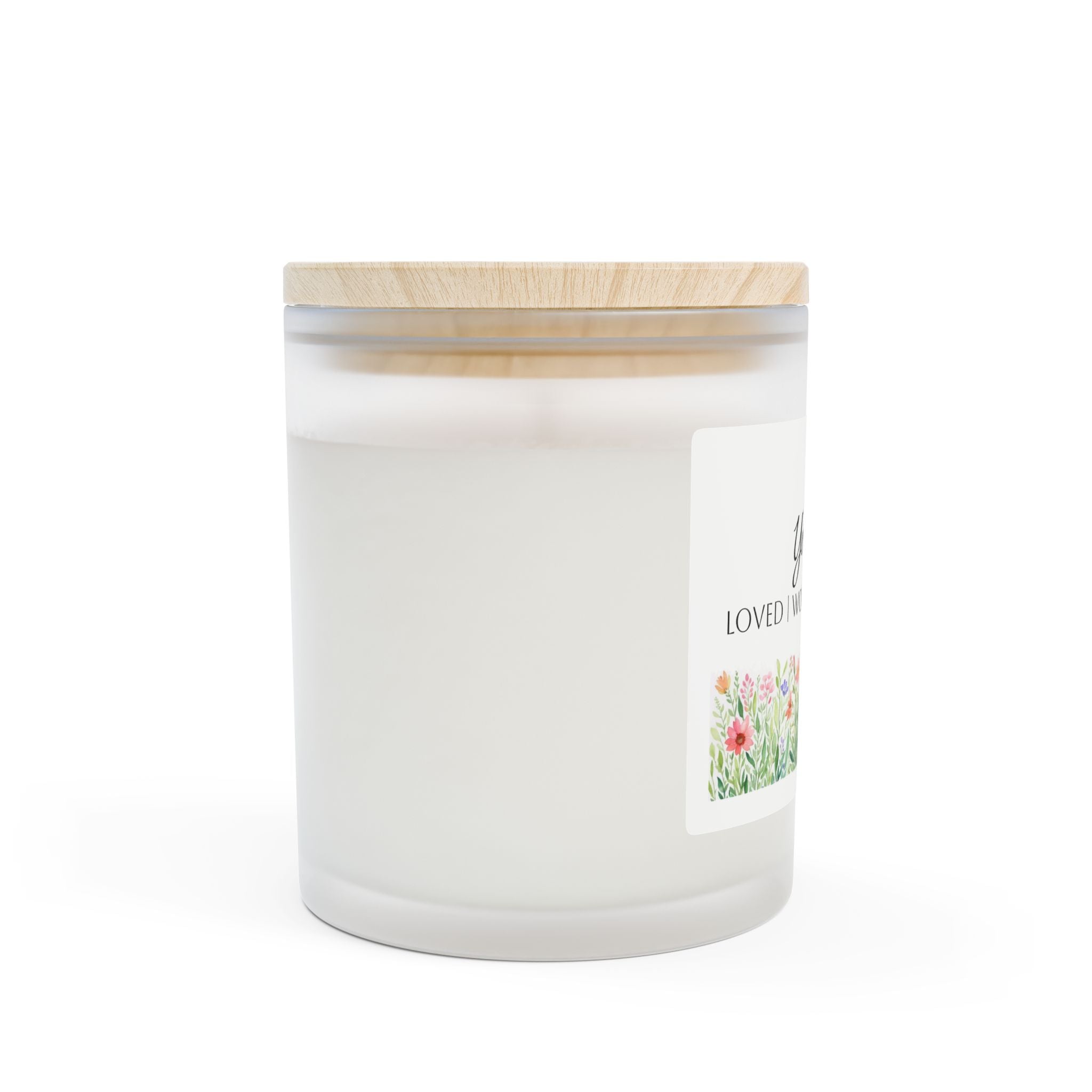 Frosted Glass Scented Candle