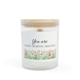 Frosted Glass Scented Candle