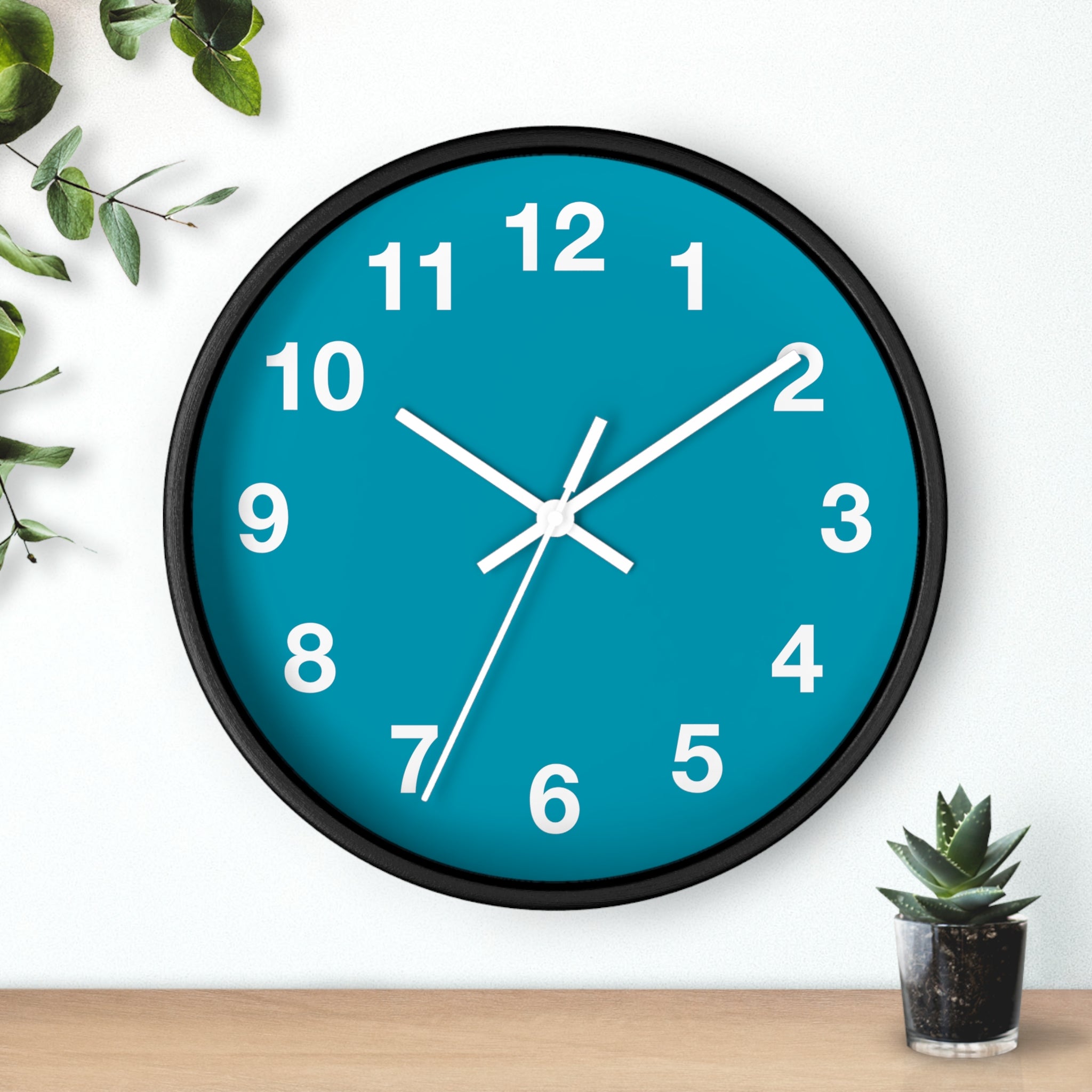 Coastal Calm Minimalist Wall Clock