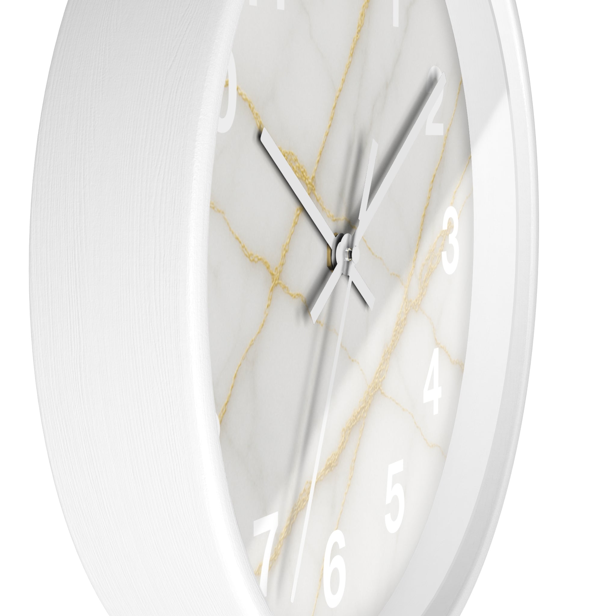 Gold Marble Wall Clock