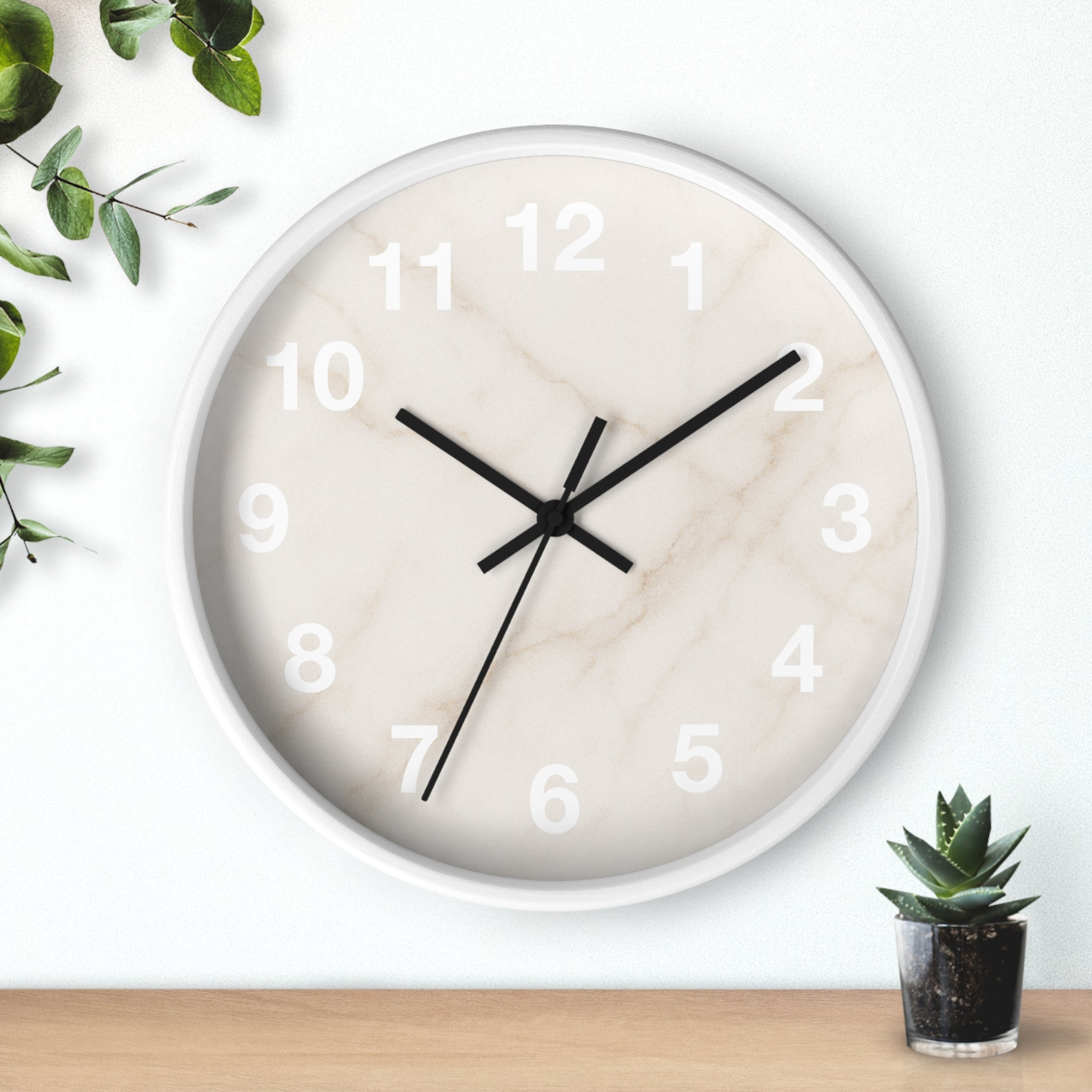 Marble Minimalist Wall Clock