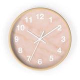Pink Marble Wall Clock