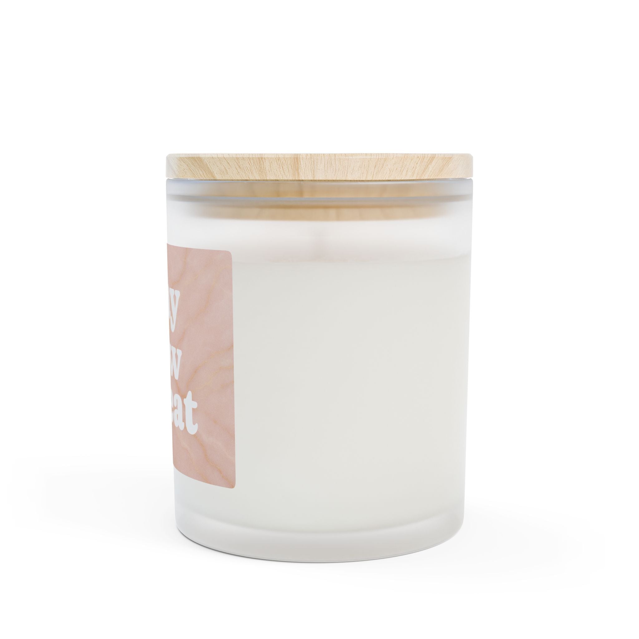 Frosted Glass Scented Candle