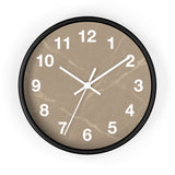 Taupe Marble Wall Clock